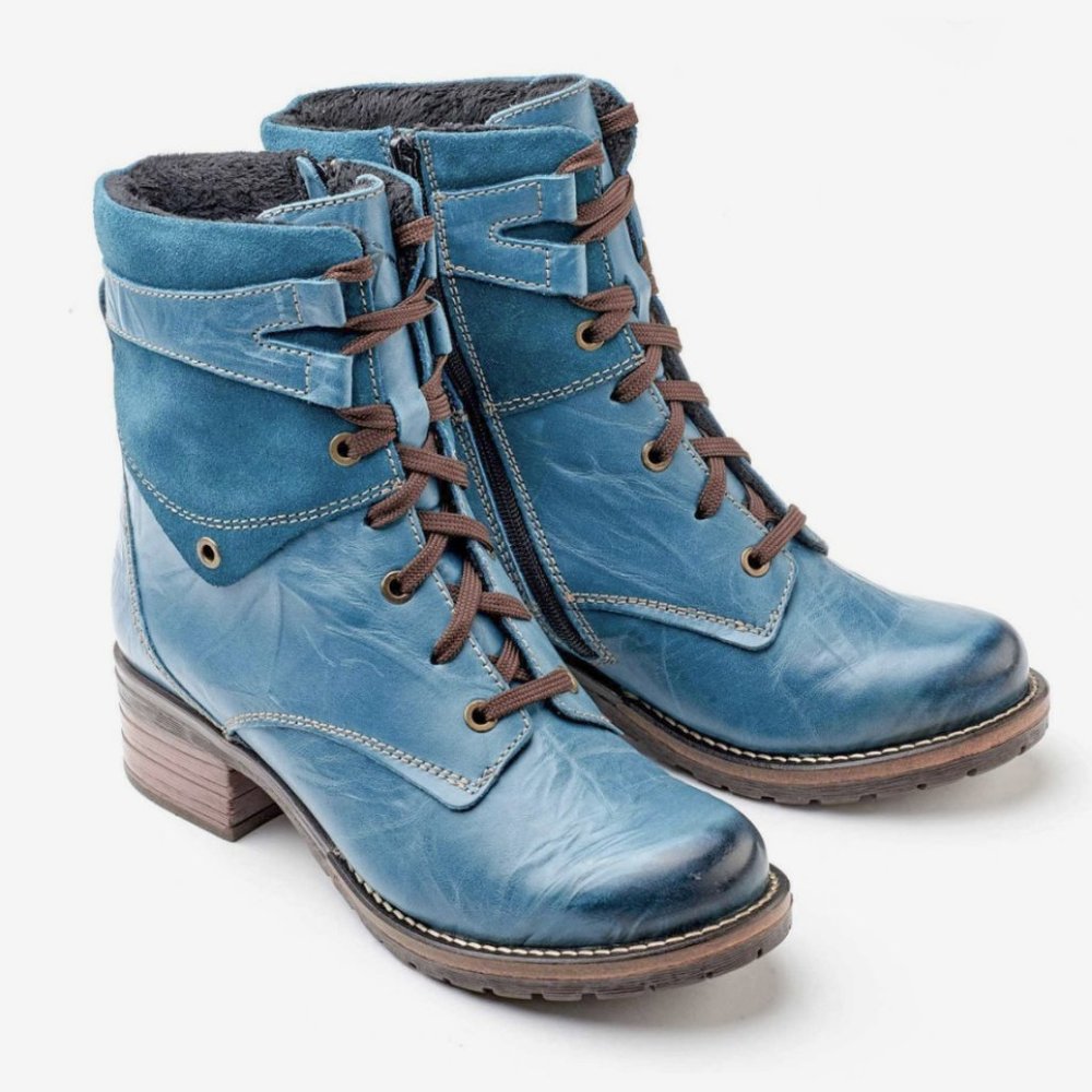 NEW Dromedaris Kara Ankle Boot in Teal EU 40
